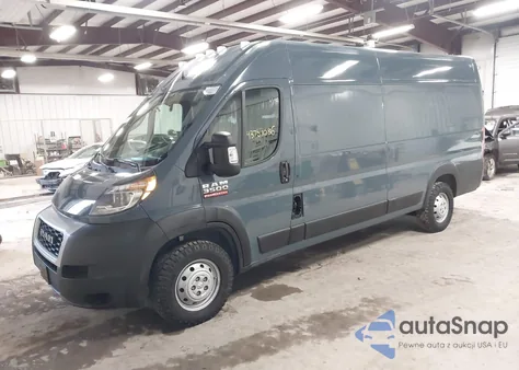 2020 Ram Promaster 3500 Cargo Van High Roof 159 Wb Ext из США, поврежденный, VIN 3C6URVJG9LE128952